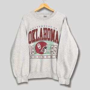 Vintage University of Oklahoma Sooners Football Sweatshirt, Retro NCAA Shirt Tee